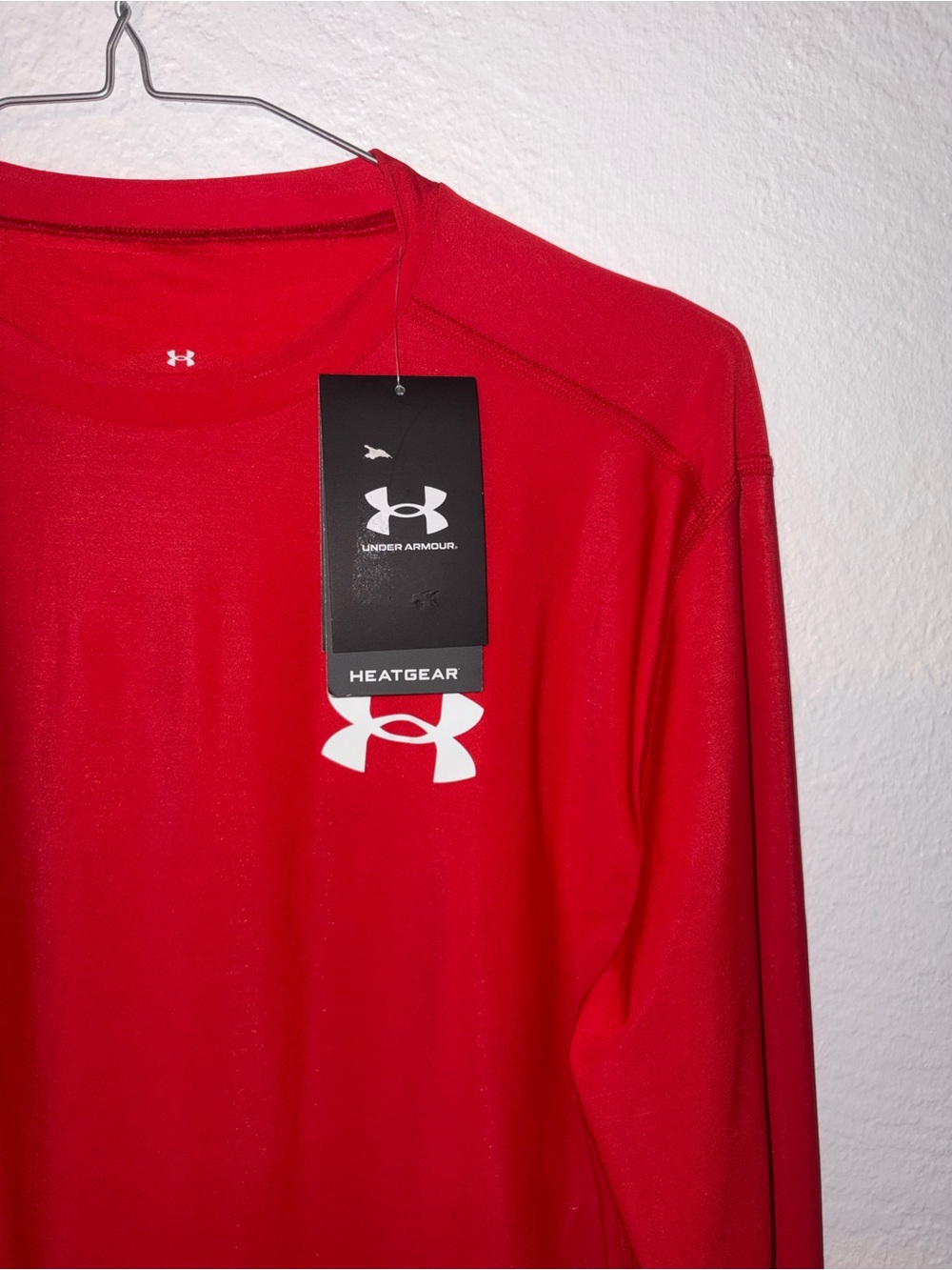 Under Armour Red Long-Sleeve HeatGear Crew - Picture 2 of 10